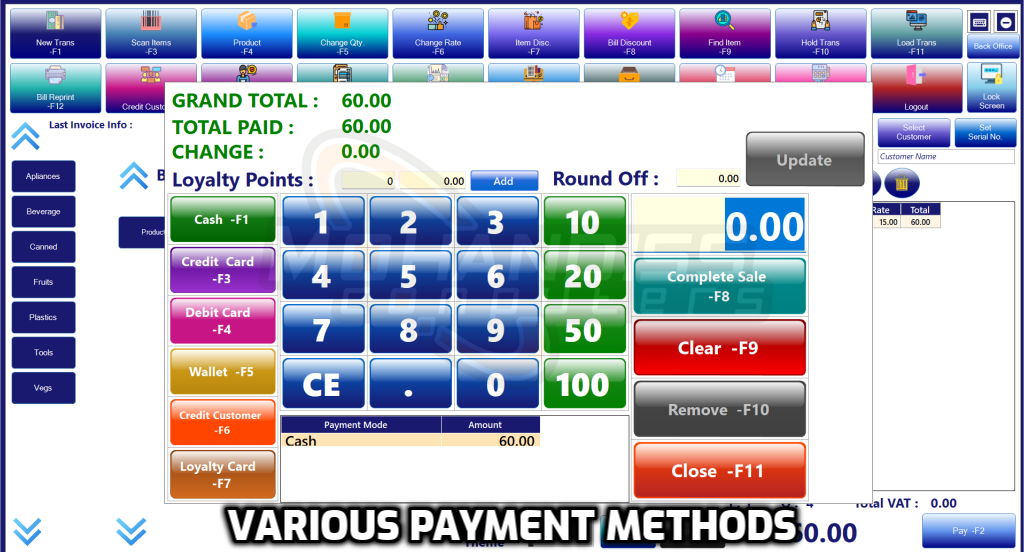 49- Various Payment Methods